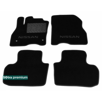 Текстильні килимки для Nissan Leaf 2010-2017 ST 08536 Sotra Premium 10мм - Пошиття під Замовлення