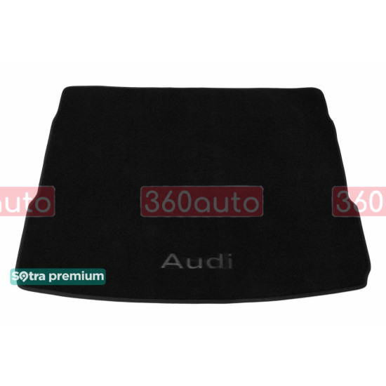 Текстильний килимок у багажник для Audi Q5 з сіткою зліва верхній 2017- ST 90491 Sotra Premium 10мм - Пошиття під Замовлення