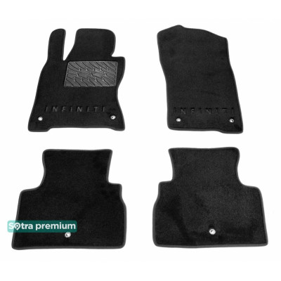 Текстильные коврики для Infiniti Q60 2016- ST 07710 Sotra Premium 10мм - Пошив под Заказ