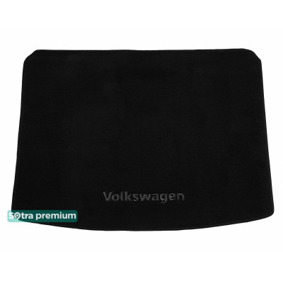 Текстильный коврик в багажник для Volkswagen Tiguan без двухуровневого пола без запаски 2016- ST 90427 Sotra Premium 10мм - Пошив под Заказ