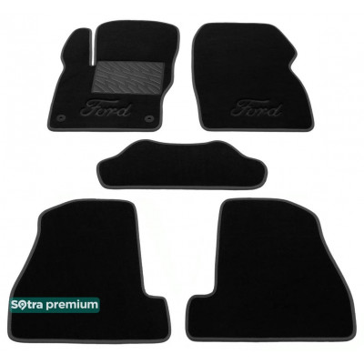 Текстильные коврики для Ford Focus 2011-2014 EU ST 07215 Sotra Premium 10мм - Пошив под Заказ