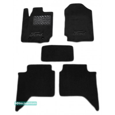 Текстильні килимки для Ford Ranger 2012- ST 08551 Sotra Premium 10мм - Пошиття під Замовлення