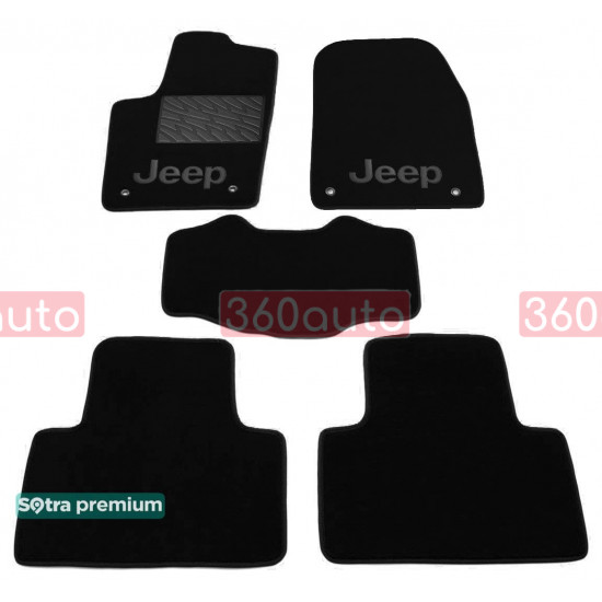 Текстильные коврики для Jeep Grand Cherokee 2013-2015 ST 90381 Sotra Premium 10мм - Пошив под Заказ