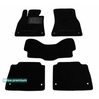 Текстильні килимки для Lexus LS RWD 2006-2012 ST 06546 Sotra Premium 10мм - Пошиття під Замовлення