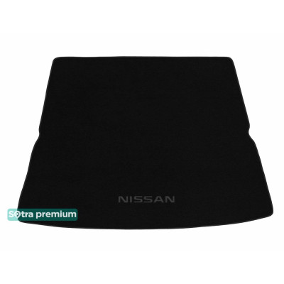 Текстильный коврик в багажник для Nissan Patrol, Armada 2016- сложенный 3 ряд ST 07199 Sotra Premium 10мм - Пошив под Заказ