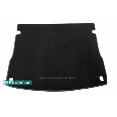 Текстильный коврик в багажник для Porsche Macan с вырезами под крепления 2013- ST 08526 Sotra Premium 10мм - Пошив под Заказ
