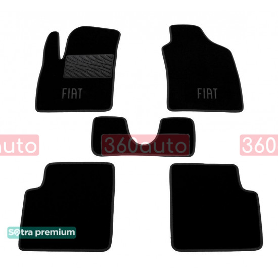 Текстильные коврики для Fiat 500 2007- ST 07056 Sotra Premium 10мм - Пошив под Заказ