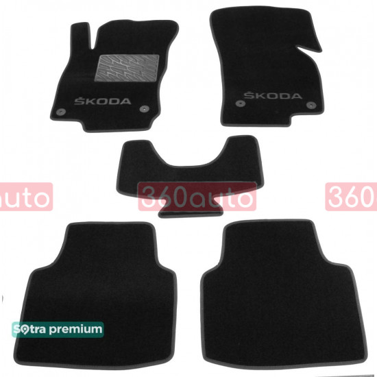 Текстильные коврики для Skoda Superb 2015- ST 08705 Sotra Premium 10мм - Пошив под Заказ