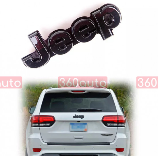 Емблема на кришку багажника Jeep Grand Cherokee 185x62 чорний глянець 5UY60DX8AA