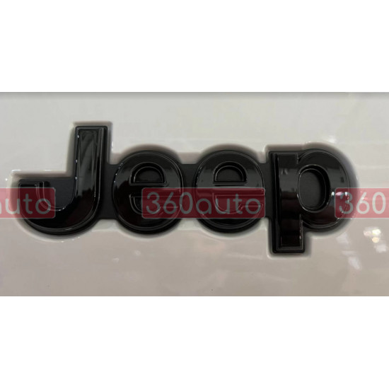 Автологотип эмблема шильдик Jeep Grand Cherokee 5UY60DX8AA 185x62 черный глянец на крышку багажника