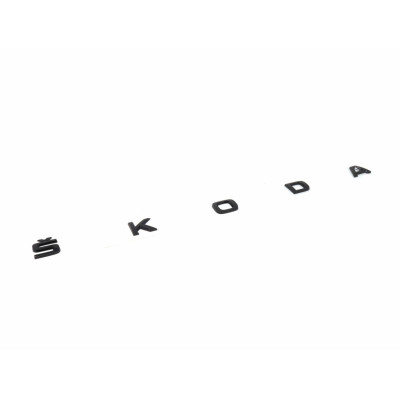 Автологотип емблема напис Skoda Karoq 658853687D 041 чорний глянець на кришку багажника