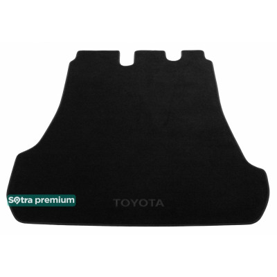 Текстильный коврик в багажник для Toyota Land Cruiser 200 без вырезов под 3 ряд 2016- ST 08802 Sotra Premium 10мм - Пошив под Заказ