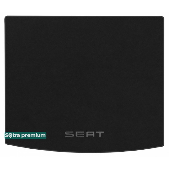 Текстильный коврик в багажник для Seat Ateca без двухуровневого пола верхний 2016- ST 90050 Sotra Premium 10мм - Пошив под Заказ