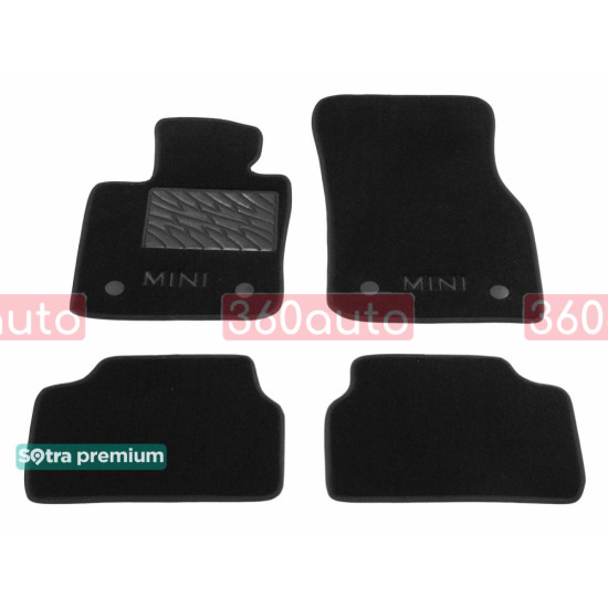 Текстильні килимки для Mini Cooper F56 3-дв. 2014- ST 90090 Sotra Premium 10мм - Пошиття під Замовлення