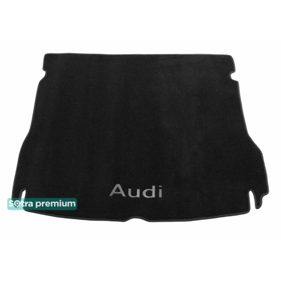 Текстильный коврик в багажник для Audi Q5 с вырезами под крепления 2008-2016 ST 08529 Sotra Premium 10мм - Пошив под Заказ