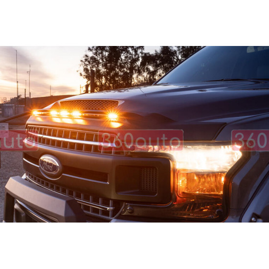Дефлектор капоту на Ford Ranger 2019- Aeroskin LightShield AVS 953166