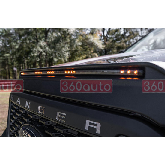 Дефлектор капоту на Ford Ranger 2019- Aeroskin LightShield AVS 953166