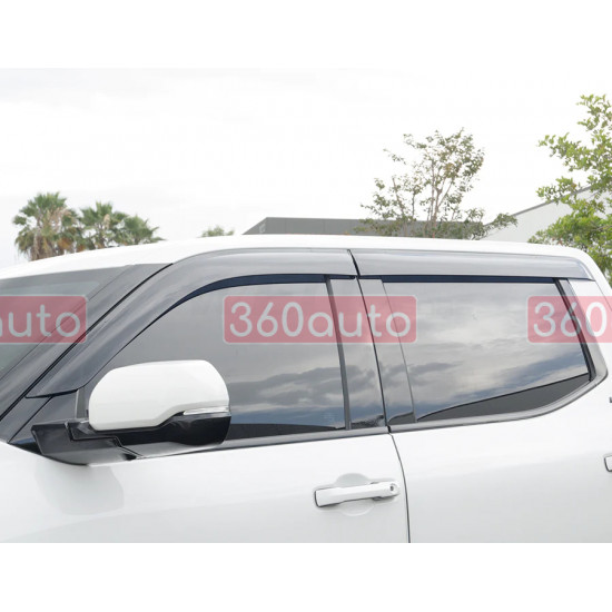 Дефлекторы окон на Toyota Tundra 2022- CrewMax Premium Series WELLvisors 3-847TY067