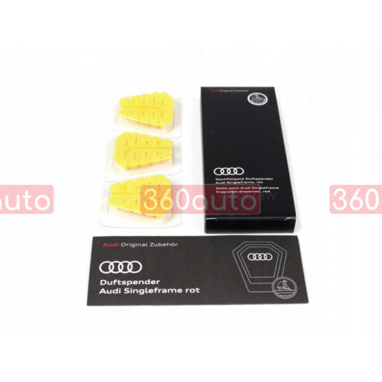 Комплект ароматичних картриджів Audi Singleframe Yellow 81A087009B
