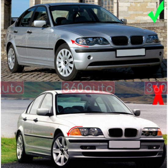 Решетки радиатора ноздри BMW 3 E46 2002-2006 М-color Sedan, Wagon 360Parts 355268