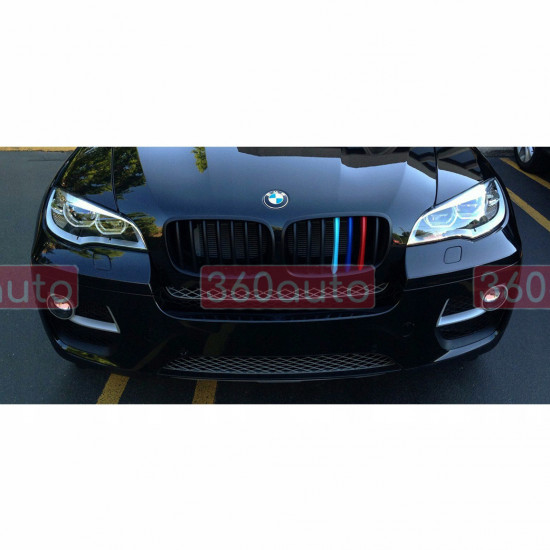 Решетки радиатора ноздри BMW X5 E70, X6 E71 2006-2014 M-color