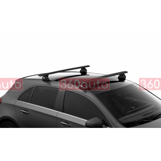 Багажник в Т-образный профиль Thule Wingbar Evo Black для Jeep Grand Cherokee (mkIV)(WK2) 2011-2021 (USA) (TH 7112B-7107-7003)