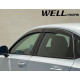 Дефлектори вікон для Honda Civic 2022- Sedan з чорним молдингом WELLvisors