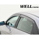 Дефлектори вікон для Hyundai Elantra 2021- Sedan з чорним молдингом WELLvisors