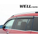 Дефлектори вікон для Mercedes GLB X247, EQB X243 2020- з хром молдингом WELLvisors