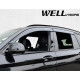 Дефлекторы окон на BMW X3 G01 2018- с черным молдингом WELLvisors