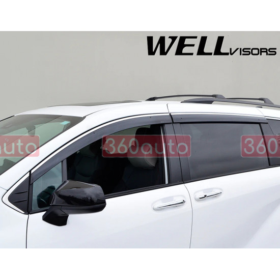 Дефлектори вікон для Toyota Sienna 2021- Premium Series WELLvisors 3-847TY064