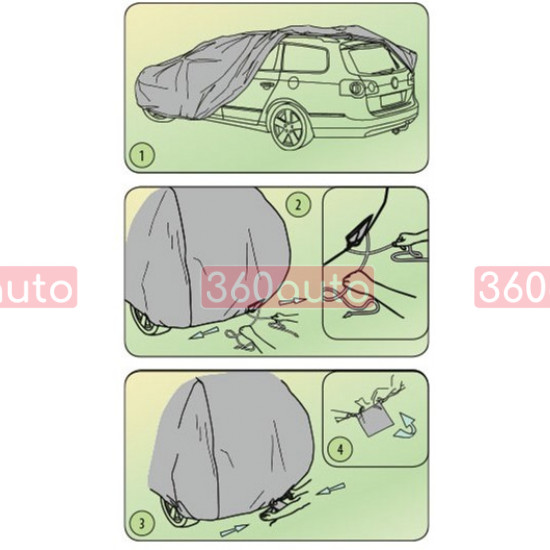 Тент на авто универсал Hyundai i40, Elantra kombi Kegel Optimal Garage, Hatchback, Combi XL 5-4317-241-2092