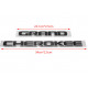 Автологотип шильдик эмблема надпись Jeep Grand Cherokee Limited 5764GC хром черный