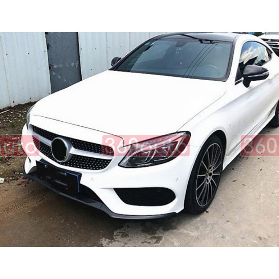 Накладки переднього бамперу для Mercedes-Benz C-class W205 2014-2018 AMG-Line під замовлення