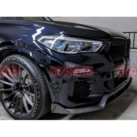 Сплиттер переднего бампера на BMW X5 G05 2018- M-Tech Карбон под заказ