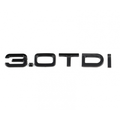 Автологотип шильдик емблема напис Audi 3.0 TDI Black Еdition на кришку багажника