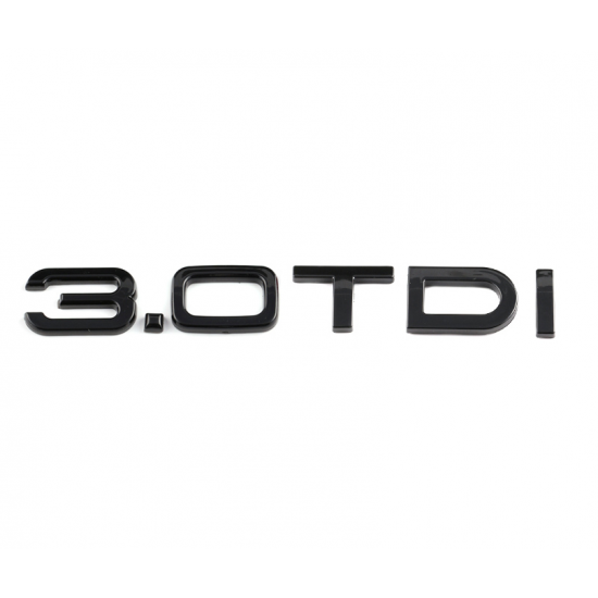 Автологотип шильдик эмблема надпись Audi 3.0 TDI Black Еdition на крышку багажника