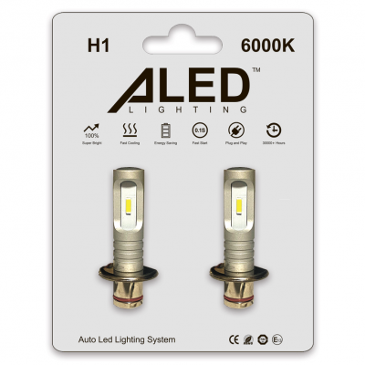 Світлодіодні (LED) лампи Aled H1 12W 6000К у рефлекторну оптику дальний свет, ПТФ