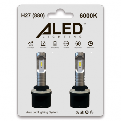 Світлодіодні (LED) лампи Aled H27 (880) 12W 6000К у рефлекторну оптику ПТФ