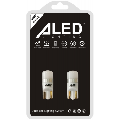 Світлодіодні (LED) лампи Aled T10 (W5W)0,6W 6000К Габаритный свет