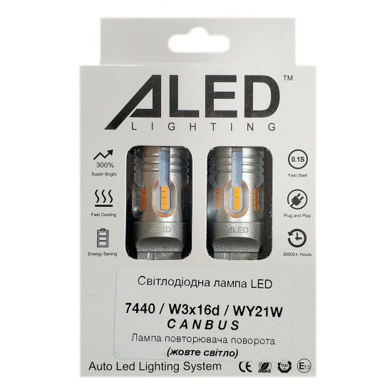 Світлодіодні (LED) лампи Aled WY21W с Canbus - Yellow25W - Указатель поворотов