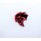 Автологотип шильдик емблема Hellcat Head black x2 Emblems360791