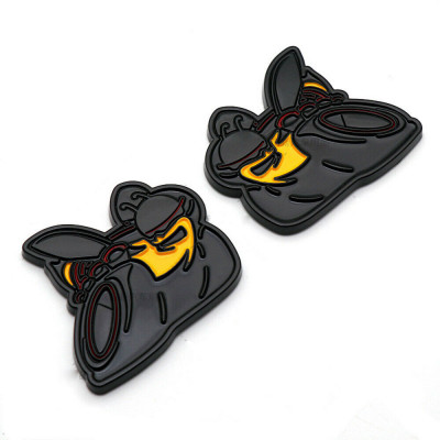 Автологотип шильдик емблема Dodge Super Bee Black x2 Emblems360792