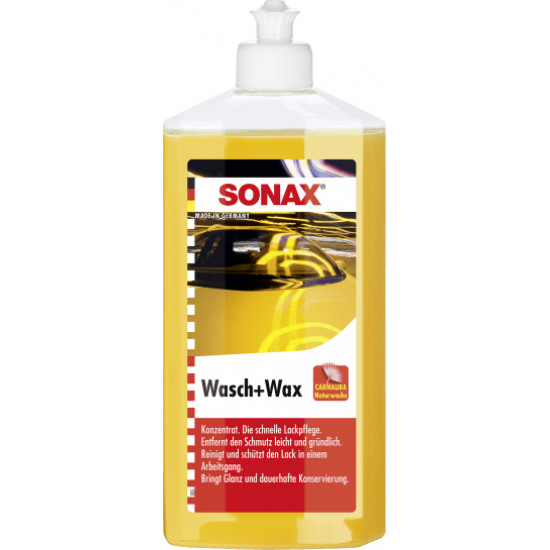 Шампунь для мойки автомобиля с воском 500 мл Sonax Wasch+Wax 313200