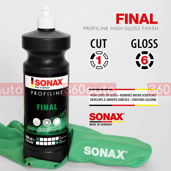 Финишная полировальная паста для кузова автомобиля 1 л Sonax Profiline Final 1-6 278300