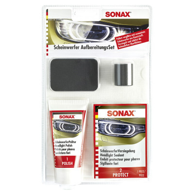 Набір для полірування пластикових фар Sonax Headlight Restoration Kit 75 мл 405941