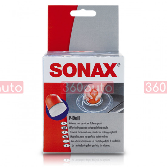 Аплікатор з губкою для нанесення поліролей та восків Sonax P-Ball 417341