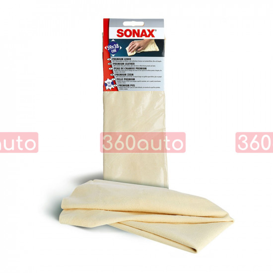 Серветка Sonax Premiumleder з натуральної шкіри преміум 9х38 см 416300