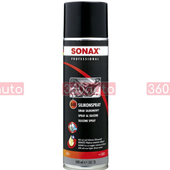 Силіконове мастило Sonax Professional SilikonSpray 500 мл 848400