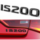 Автологотип шильдик емблема напис Lexus IS 200 Black Еdition на кришку багажника